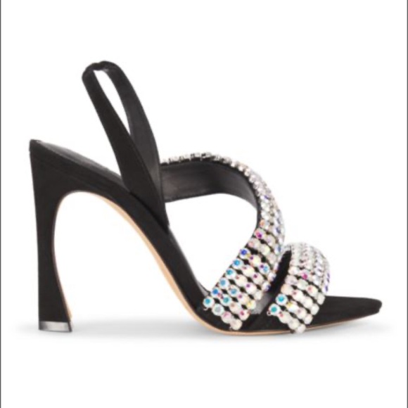 Alexandre Birman Rhinestone Slingback Strappy Heeled Sandals Size: 37 💎💧💦🦋 - Picture 8 of 11